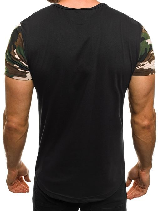 Zelené army tričko s potlačou J.STYLE SS118