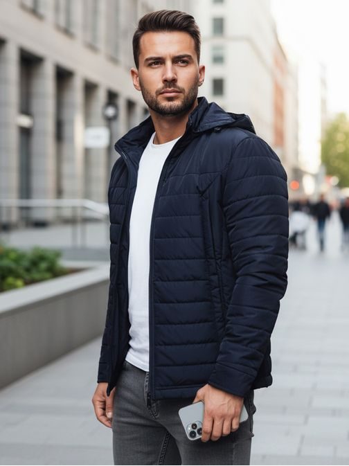 Prechodná trendy granátová bunda s kapucňou