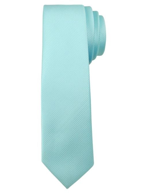Prúžkovaná tyrkysová pánska kravata