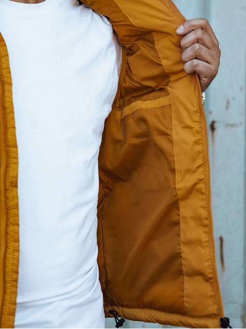 Trendy žltá vesta s kapucňou