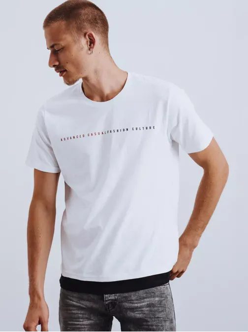 Jedinečné biele tričko s nápisom