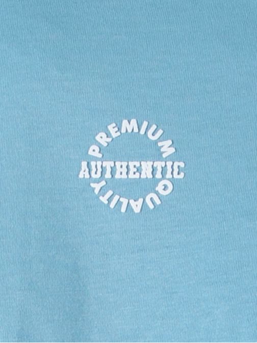 Trendy blankytne modré tričko s potlačou