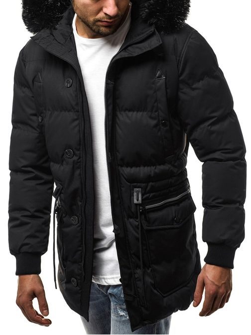Štýlová zimná bunda OZONEE JB/1069 čierna