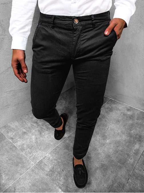 Chinos nohavice v čiernej farbe JB/JP1146/1