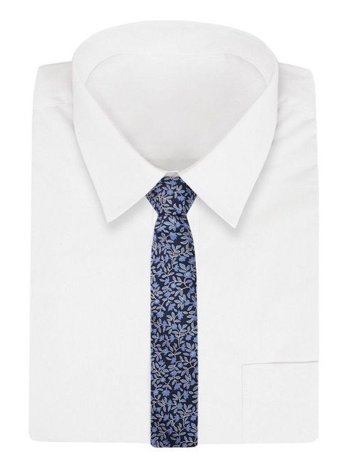 Moderná pánska kvetinková kravata