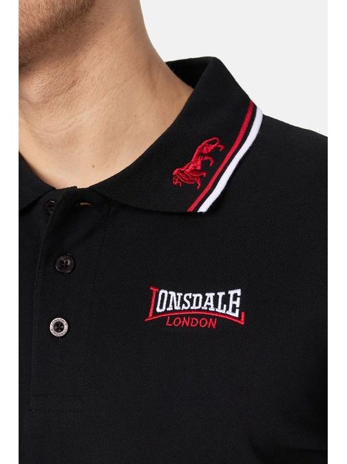 Pánska čierna polokošeľa LION Lonsdale