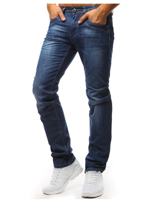 Jednoduché pánske modré džínsy