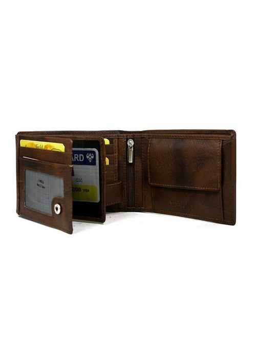 Dizajnová pánska peňaženka v hnedom odtieni