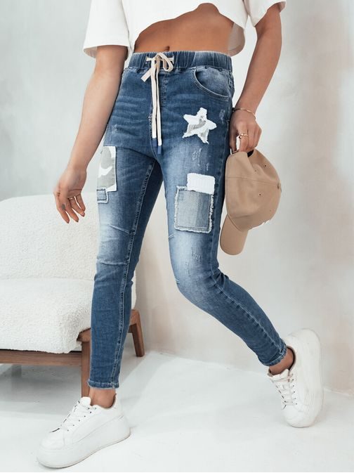 Štýlové dámske modré rifle Labiso