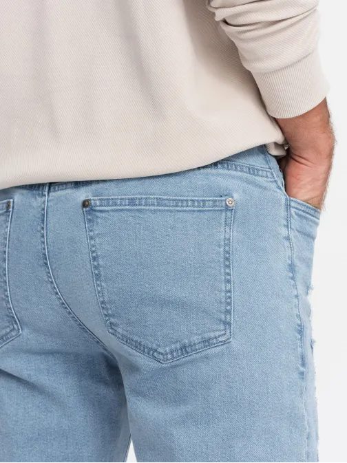 Trendy svetlo modré rifle s odreninami V1 PADP-0163