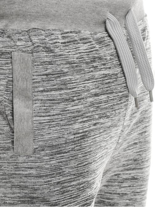 Sivé melírované kraťasy nad koleno J.STYLE AK01
