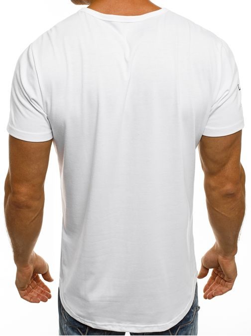 Štýlové tričko J.STYLE SS185 biele