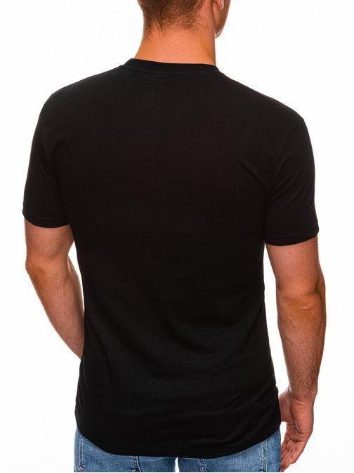 Štýlové čierne tričko S1431