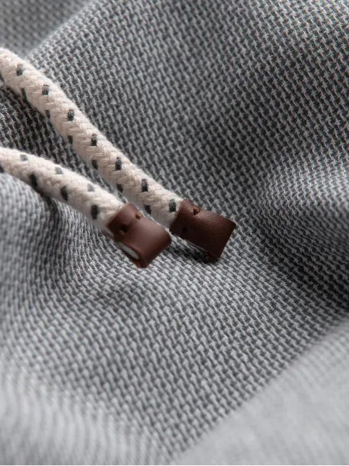 Šedé pletené elegantné kraťasy V1 SRCS-0130