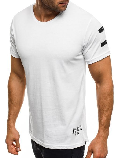 Moderné biele tričko NORTHIST 514