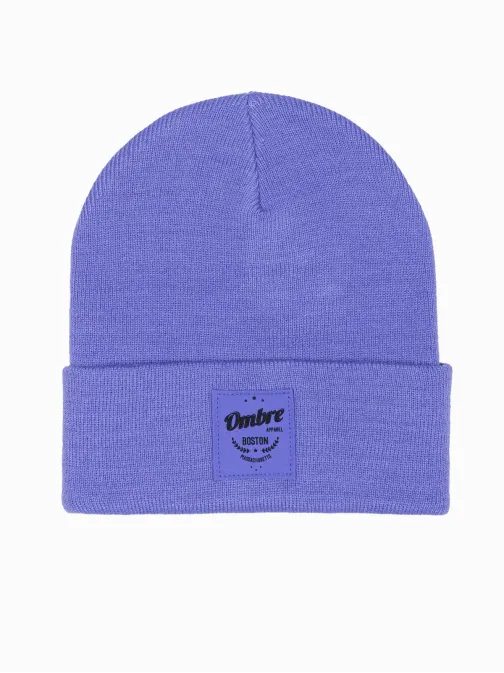 Fialová štýlová pánska čiapka H103