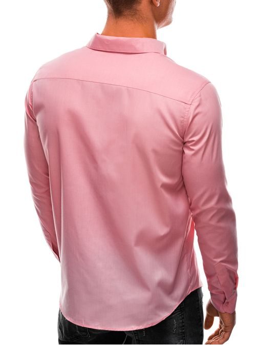 Moderná košeľa v svetlo ružovom prevedení K597