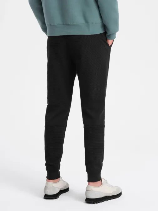 Čierne jedinečné tepláky V1 PASK-0127