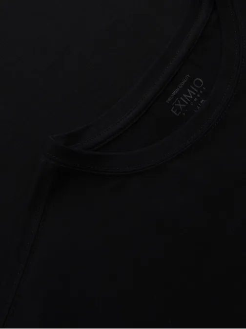 Trendy čierne tričko s dlhým rukávom a s logom V1 LSBC-0124