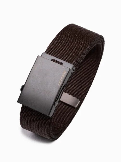 Látkový opasok v hnedej farbe A376