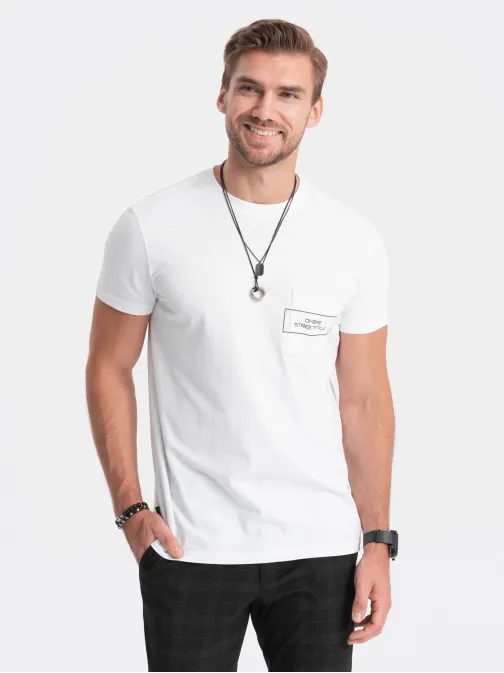 Biele tričko v štýle streetstyle V8 TSCT-0108