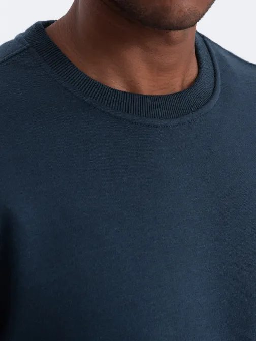 Jednoduchá granátová mikina bez kapucne B978