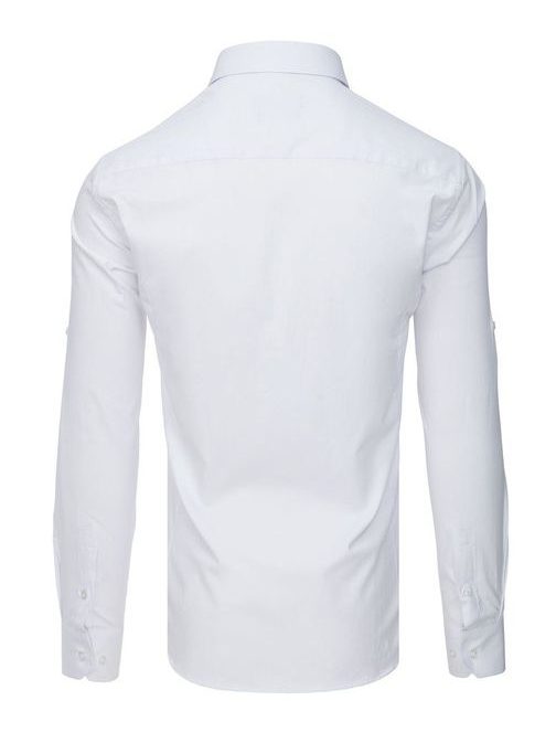 Elegantná biela košeľa s dlhým rukávom