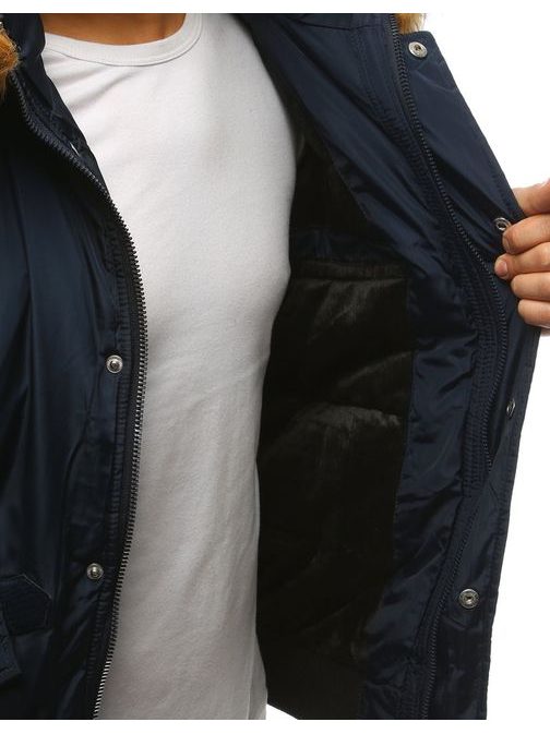 Granátová zimná bunda v pútavom prevedení