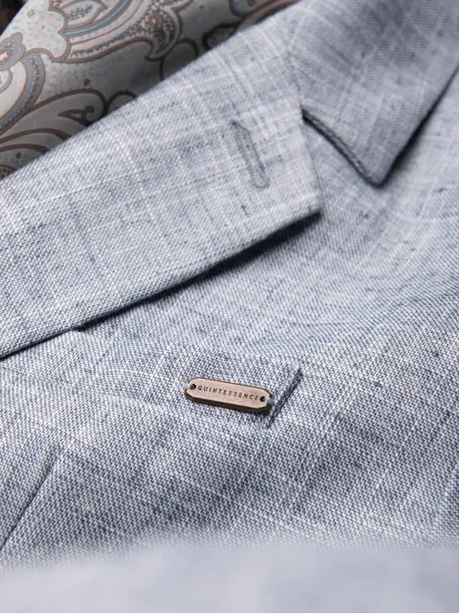 Noblesné modré regular sako V3 BLZB-0128