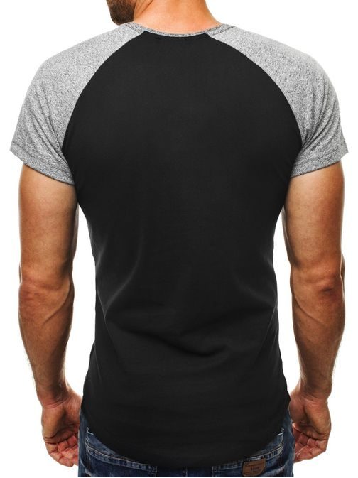 Pánske čierne tričko MADMEXT 1326 s potlačou