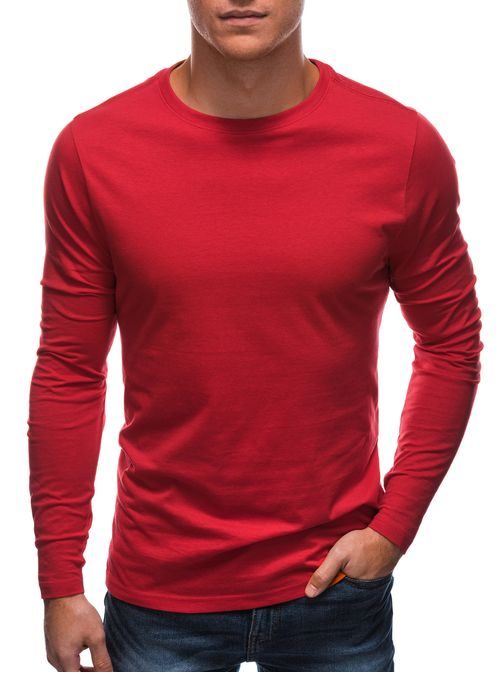 Červené bavlnené tričko L148