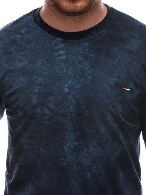 Zaujímavé granátové bavlnené tričko S1657