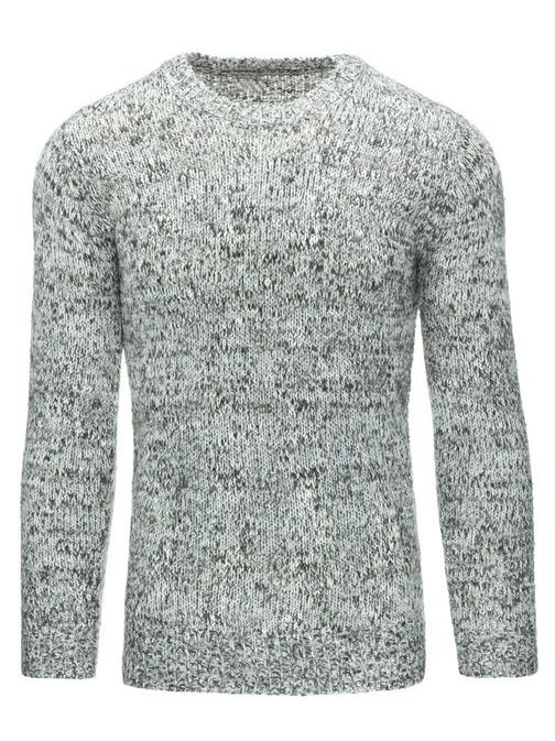 Moderný šedý pánsky sveter