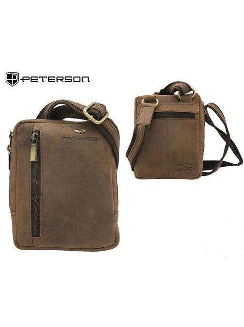 Štýlová hnedá pánska taška Peterson