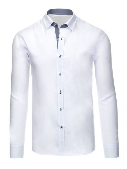 Atraktívna SLIM FIT pánska košeľa biela