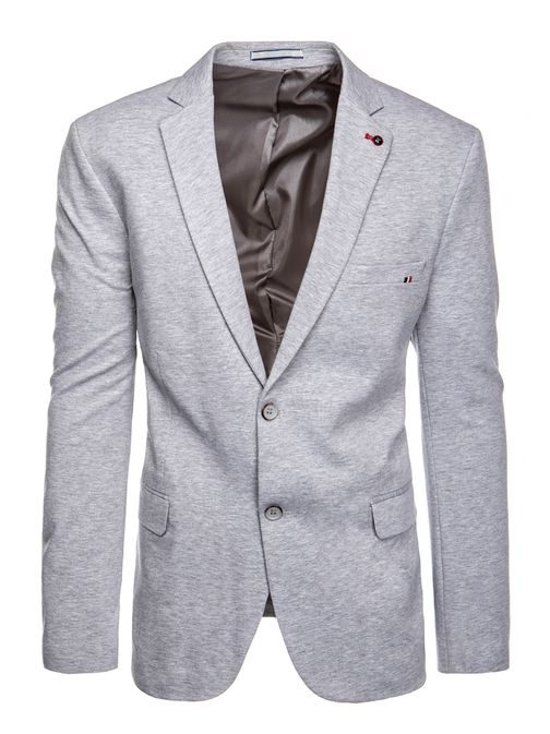 Výrazne šedé sako v módnom štýle