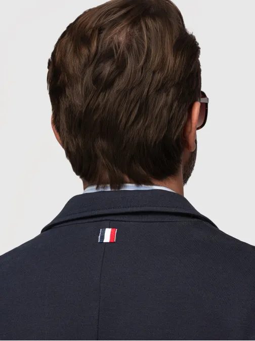 Tmavomodré športové slim fit sako V3 M165