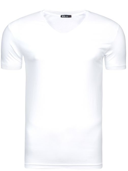 Žiarivé biele tričko JEEL 2118
