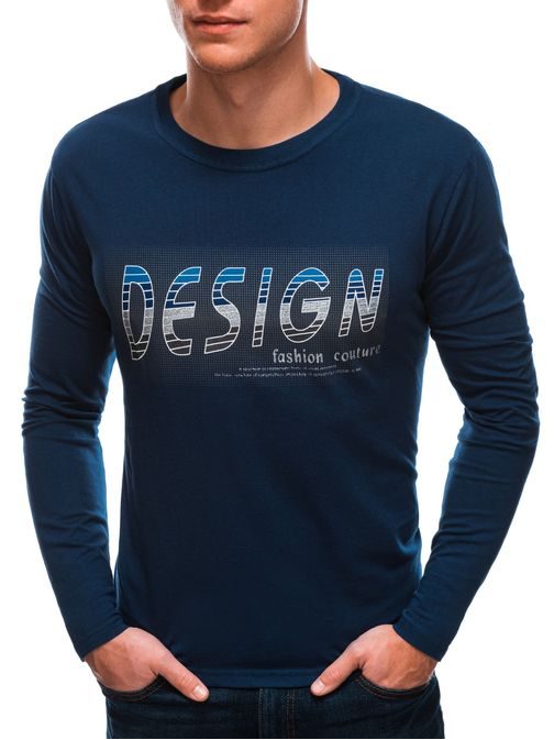 Granátové tričko s nápisom Design L154