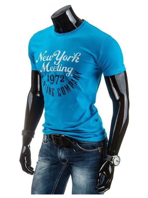 Nebesky modré pánske tričko 1972