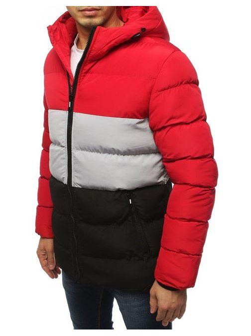 Trendy červená zimná bunda