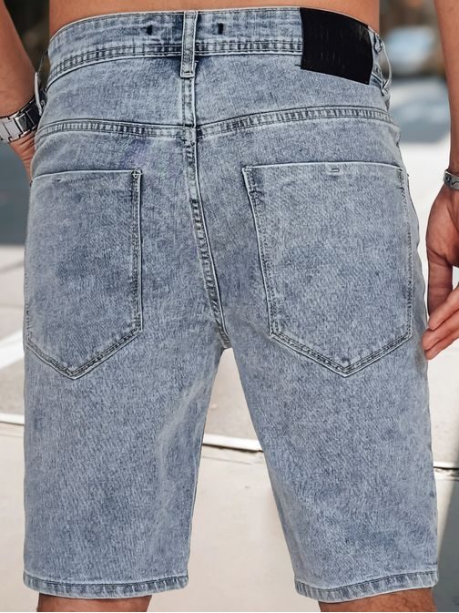 Trendy modré rifľové kraťasy