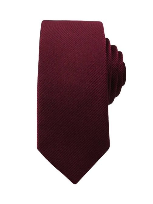 Bordová prúžkovaná kravata pre pánov