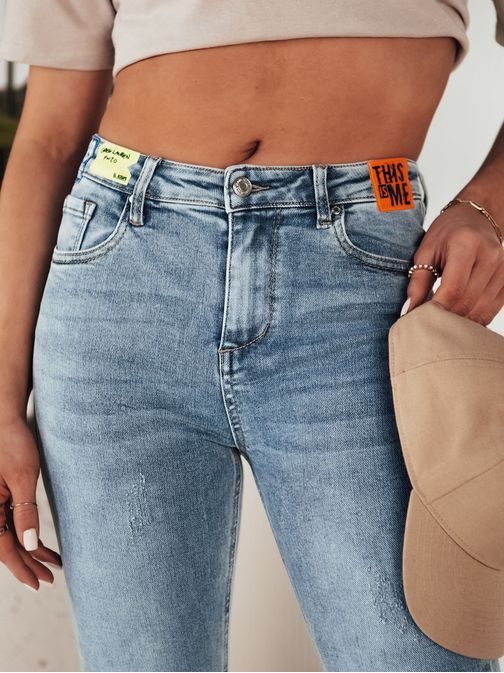 Nádherné dámske nebesky modré rifle Nire