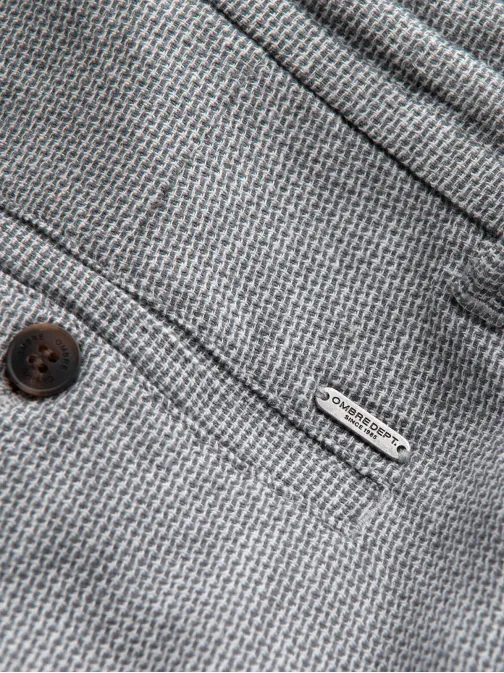 Šedé pletené elegantné kraťasy V1 SRCS-0130