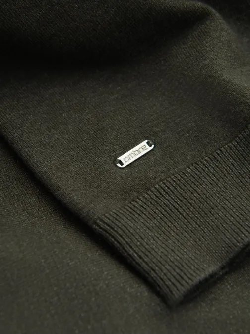 Trendy olivový polorolák V5 SWTN-0125