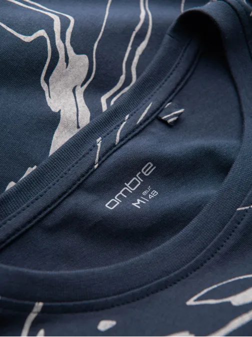 Moderné tmavo modré tričko V1 TSFP-0184