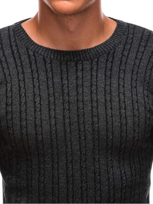 Elegantný sveter v čiernej farbe E212