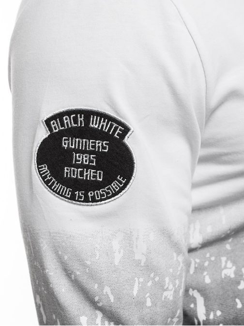 Bielo-čierne tričko J.STYLE SX075