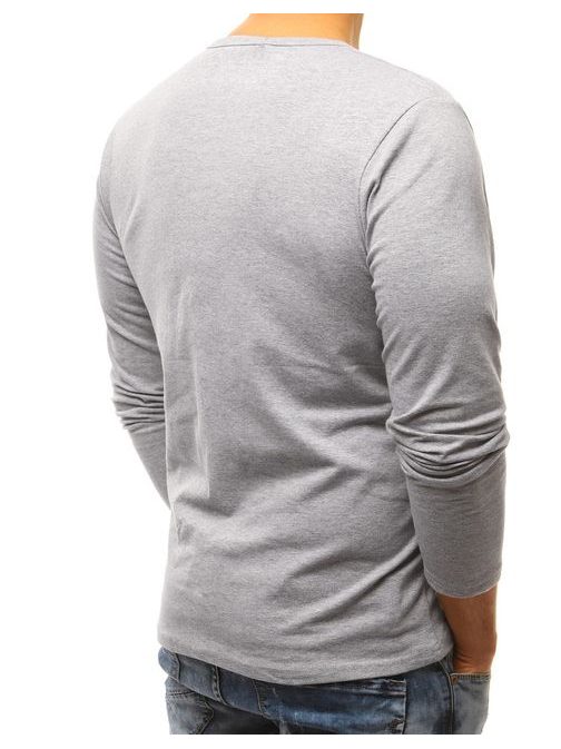 Pánske sivé tričko s vreckom